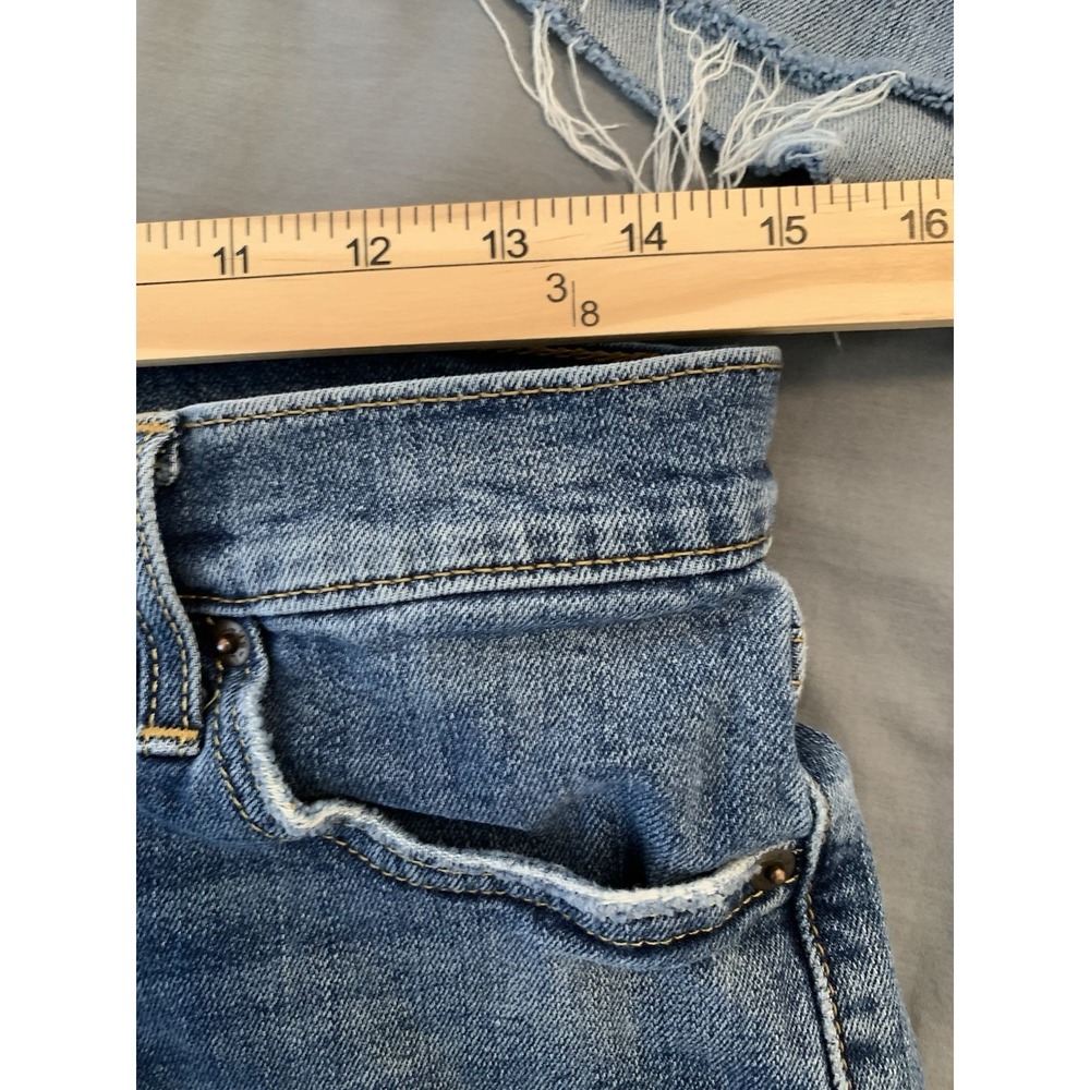 LOT OF 3 Levi's Jean Cut Offs Shorts Woman's 30" Waist Blue/Blue/Black See Pics - Picture 9 of 16